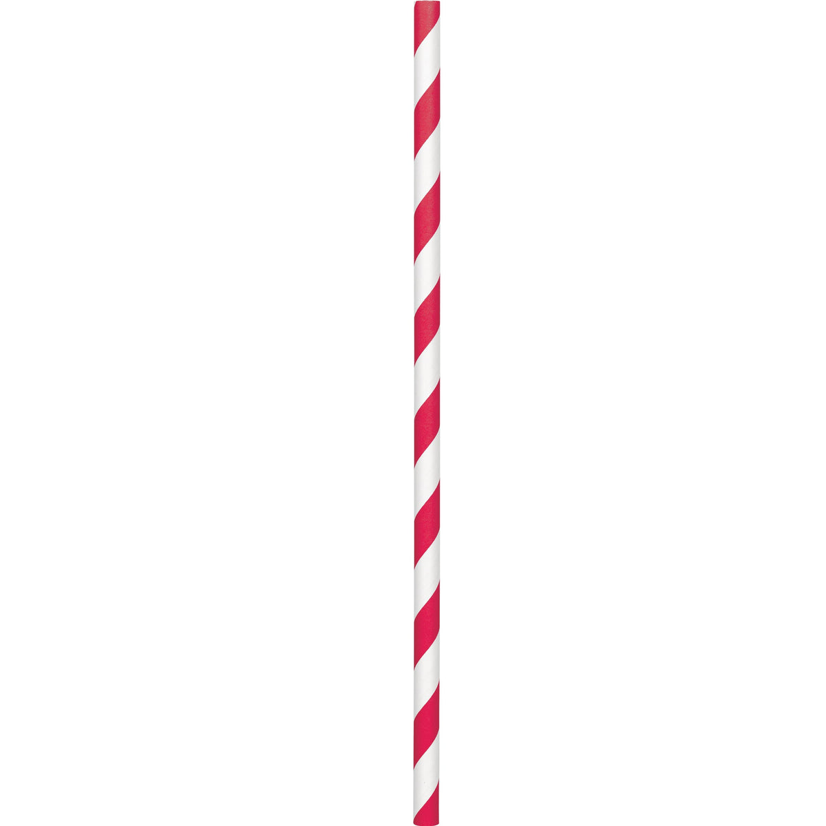 Apple Red  and White Paper Straws  9 1/2" Paper Straws