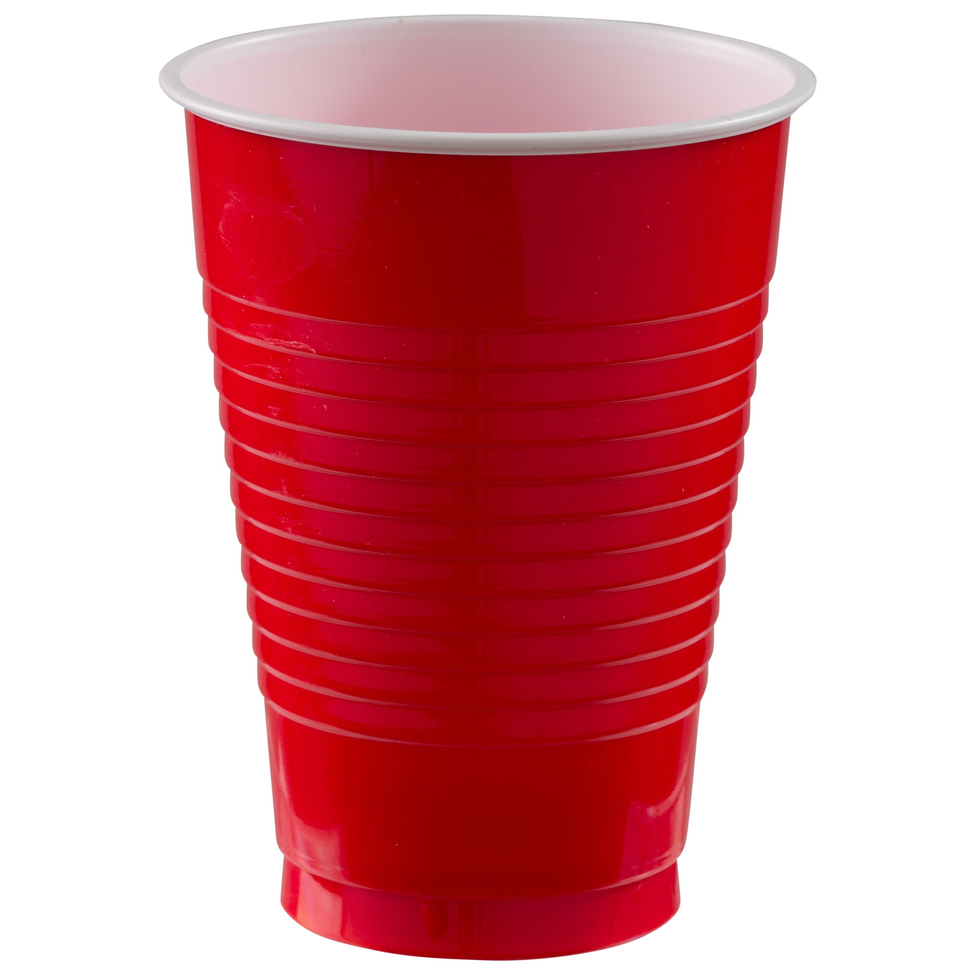 Apple Red 12 oz. Plastic Cups