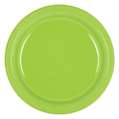 Kiwi 7" Round Plastic Plates 20 count