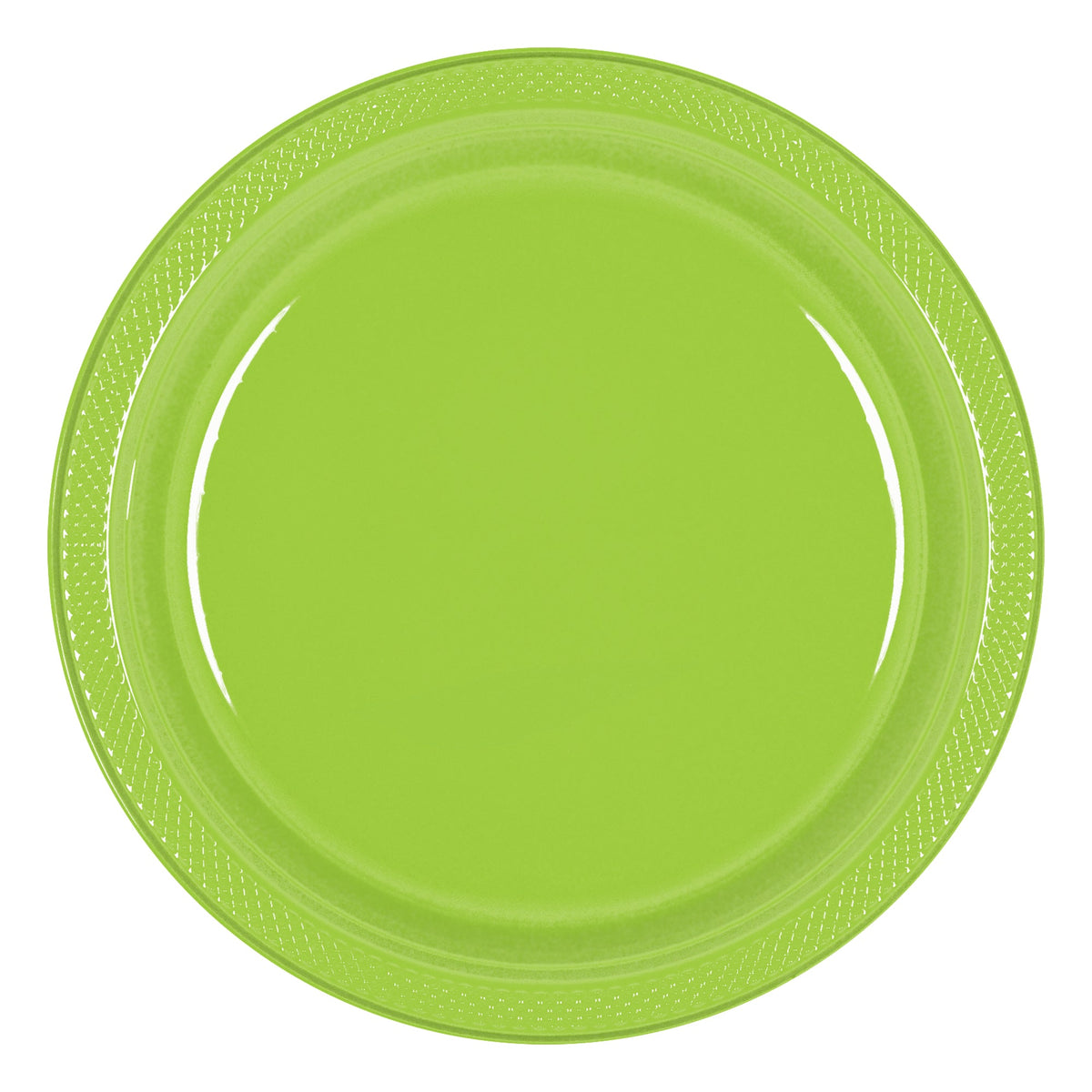 Kiwi 10" Round Plastic Plates, 20 count