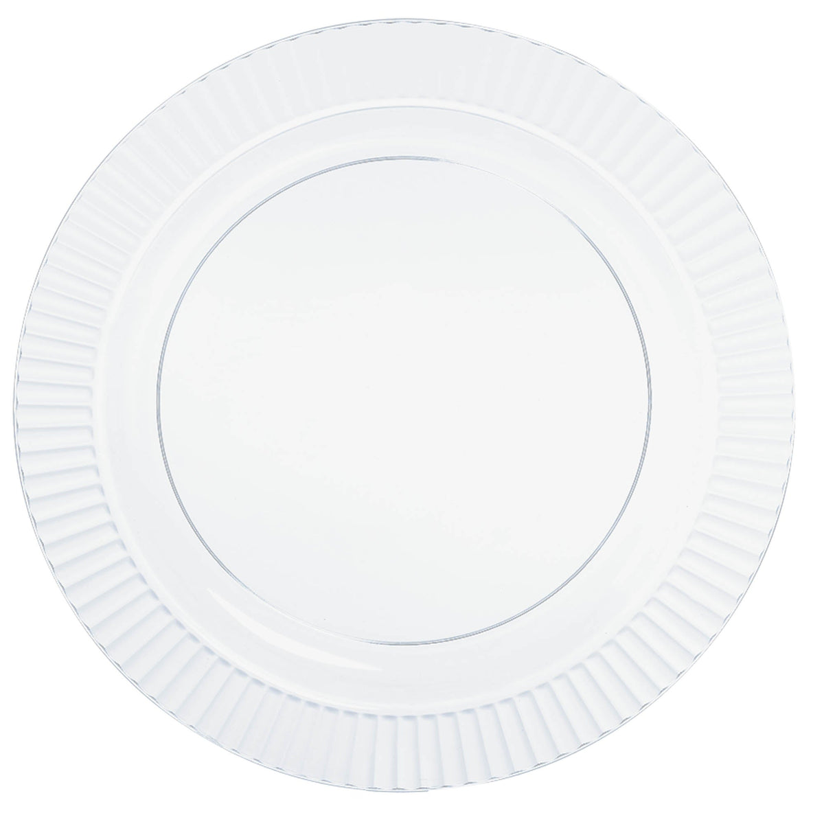 Clear Premium 7 1/2" Plastic Plates Package of 32
