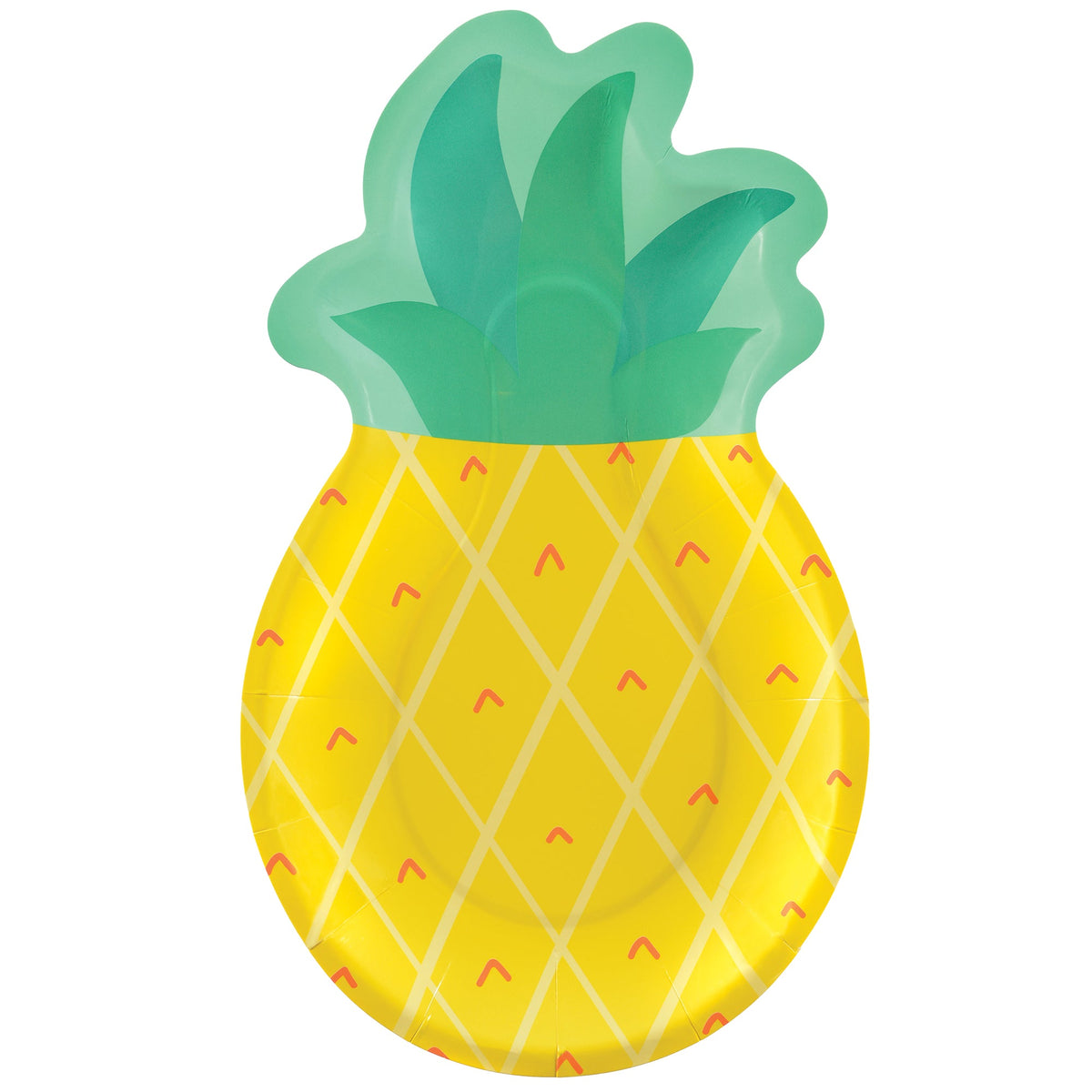 Pineapple Shaped 10 1/2" Plates Package of 8