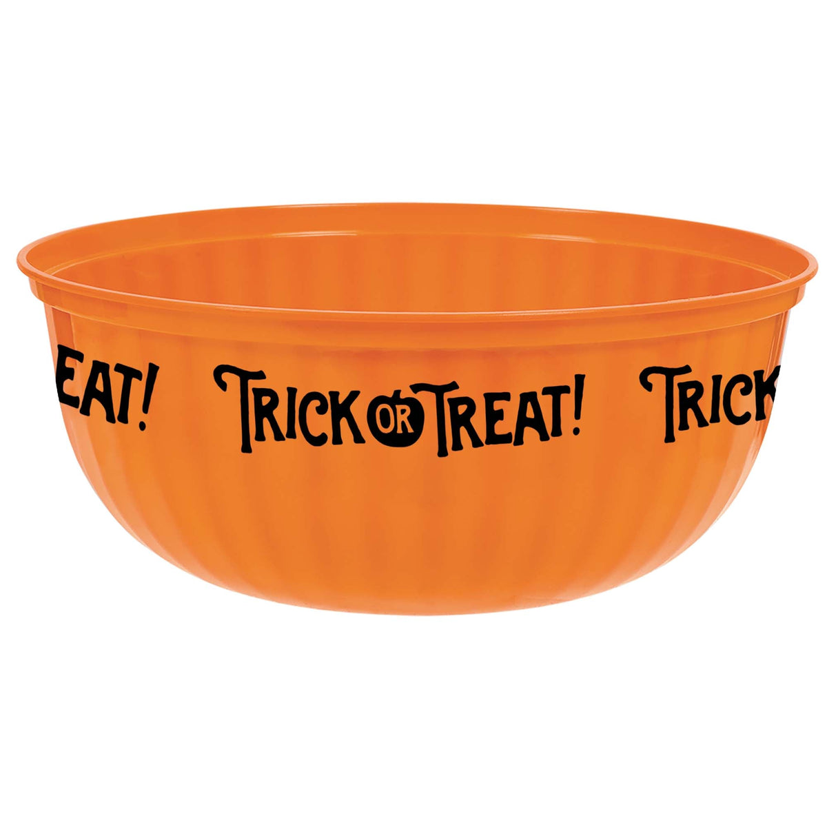 Halloween Trick-Or-Treat! Large 6 Quart Plastic Treat or serving Bowl