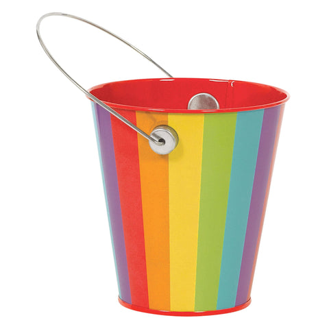 Rainbow 4 1/2" Metal Bucket with Handle