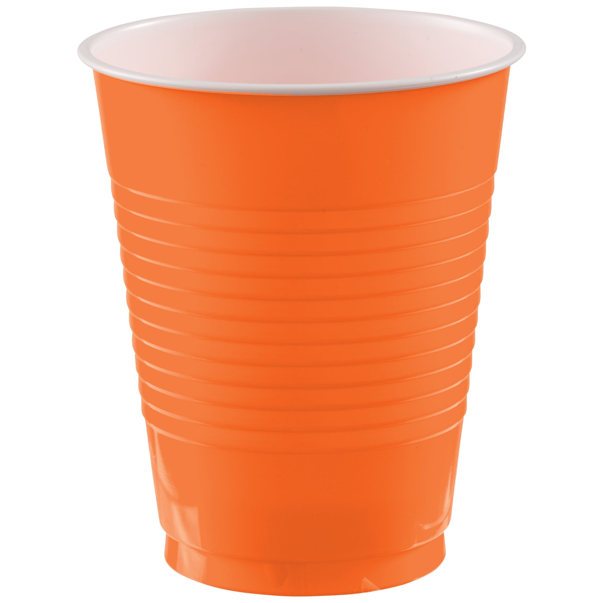 Orange 18 oz. Plastic Cups Package of 50