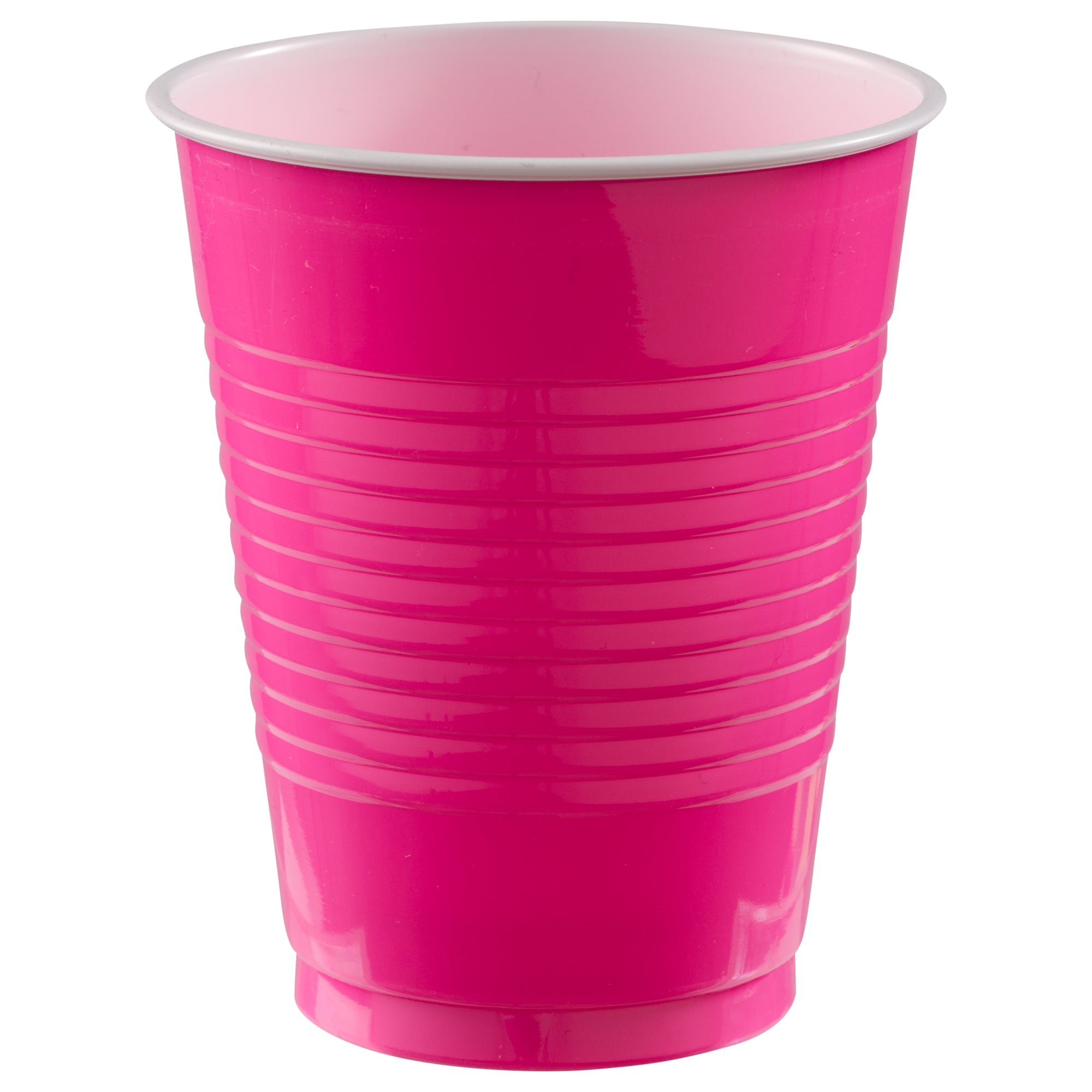 Bright Pink 18 oz. Plastic Cups Package of 50