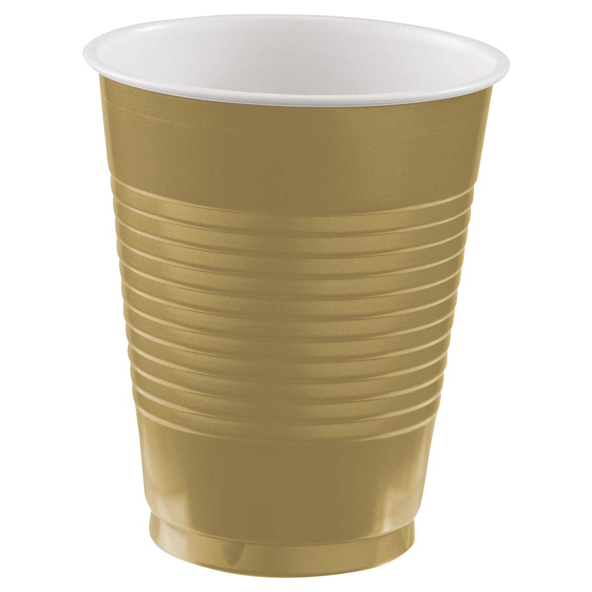 Gold 18 oz. Plastic Cups Package of 50