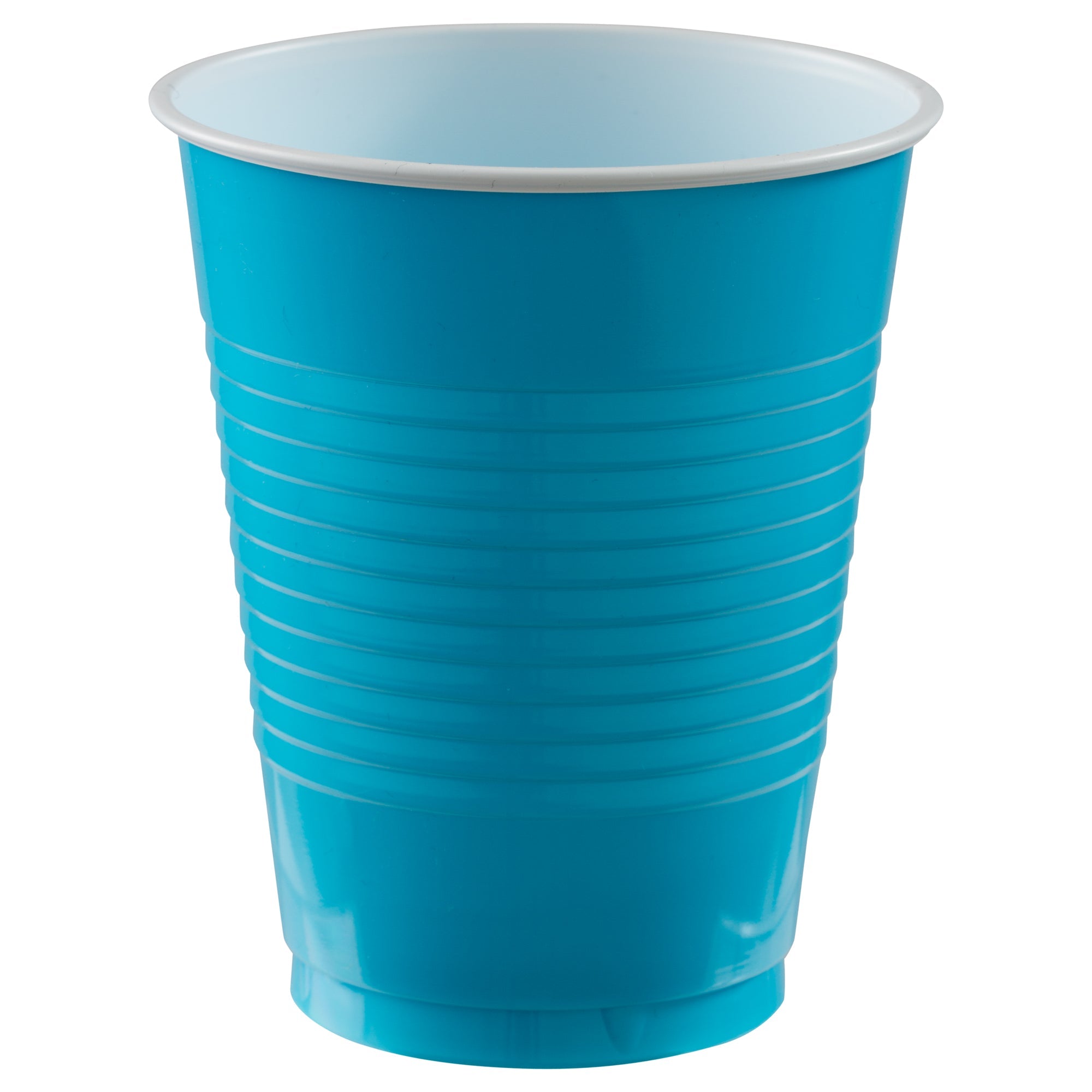 Caribbean Blue 18 oz. Plastic Cups Package of 50