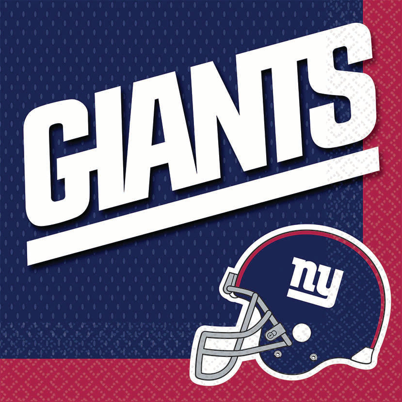 New York Giants Luncheon Napkins Package of 16