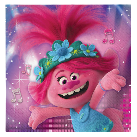 Trolls World Tour Luncheon Napkins Package of 16