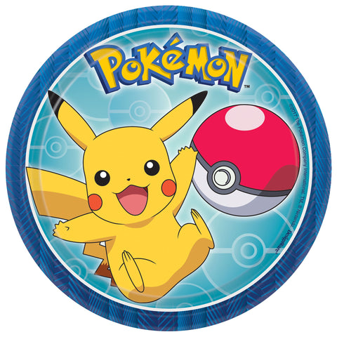 Pokemon™ Round 7" Plates Package of 8