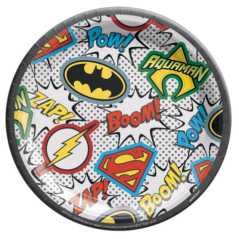 Justice League Heroes Unite™ 7" Round Plates Package of 8