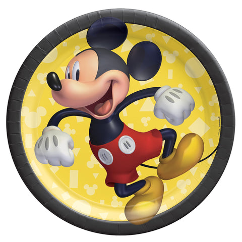 Mickey Mouse Forever 7" Round Plates Package of 8