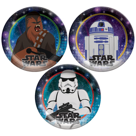 Star Wars™ Galaxy of Adventures Assorted 7" Round Plates Package of 8