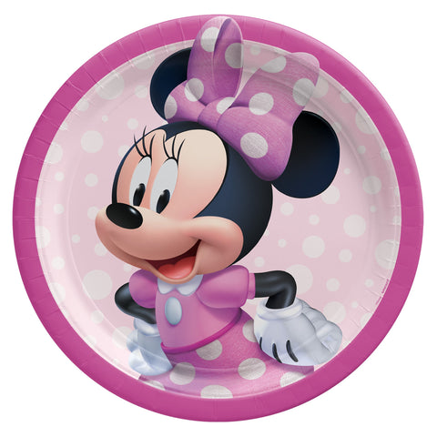 Minnie Mouse Forever 9" Round Plates Package of 8