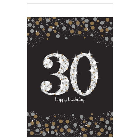 Sparkling Celebration 30th Birthday Plastic Table Cover