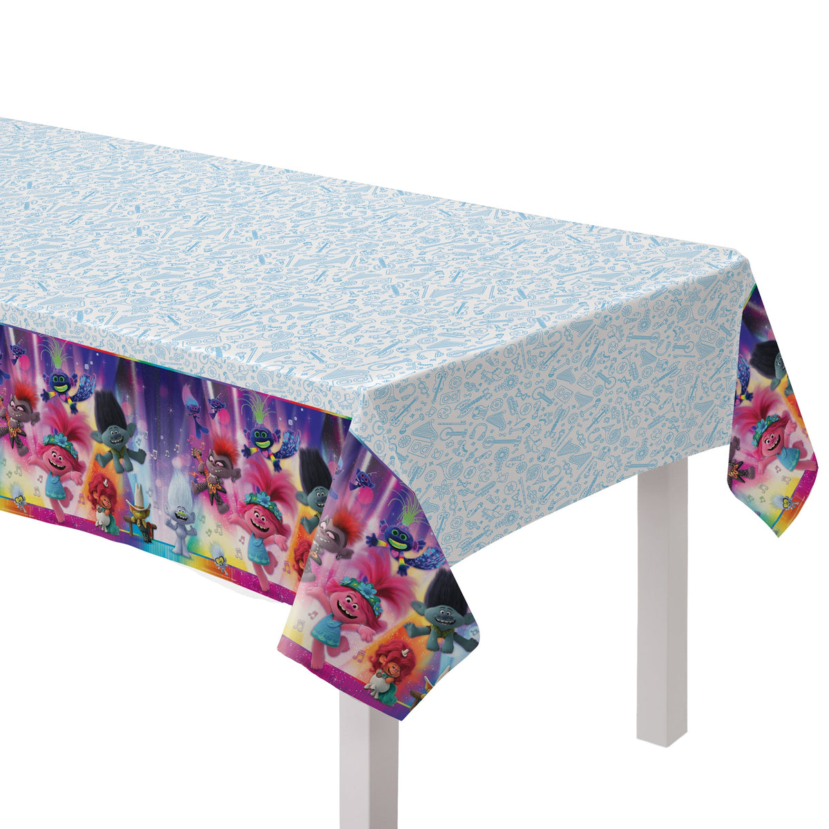 Trolls World Tour Plastic 54" x 96" Table Cover