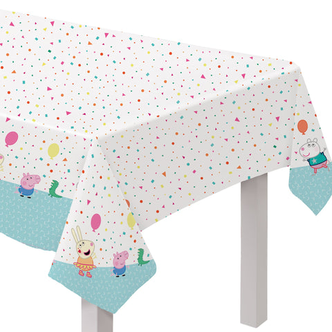 Peppa Pig Confetti Party Plastic Table Cover 54" x 96"