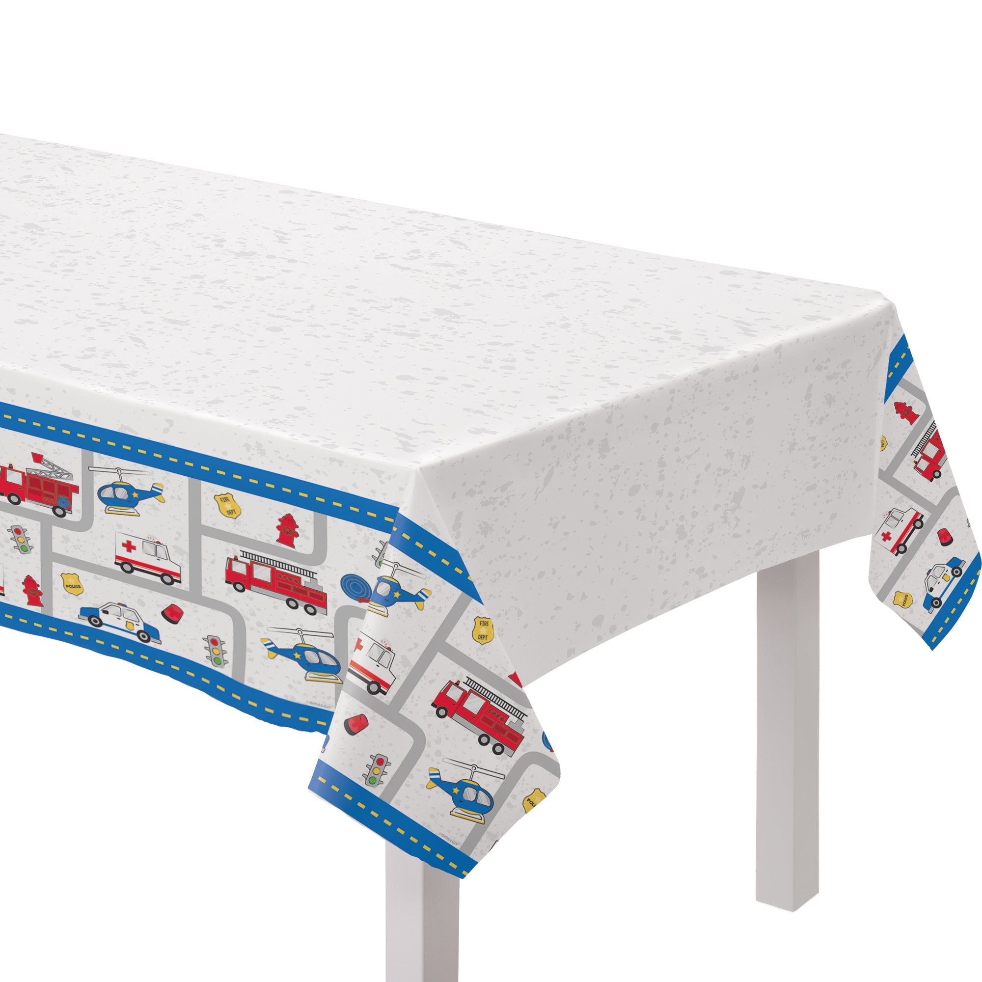 First Responders Plastic Table Cover  54" x 96"