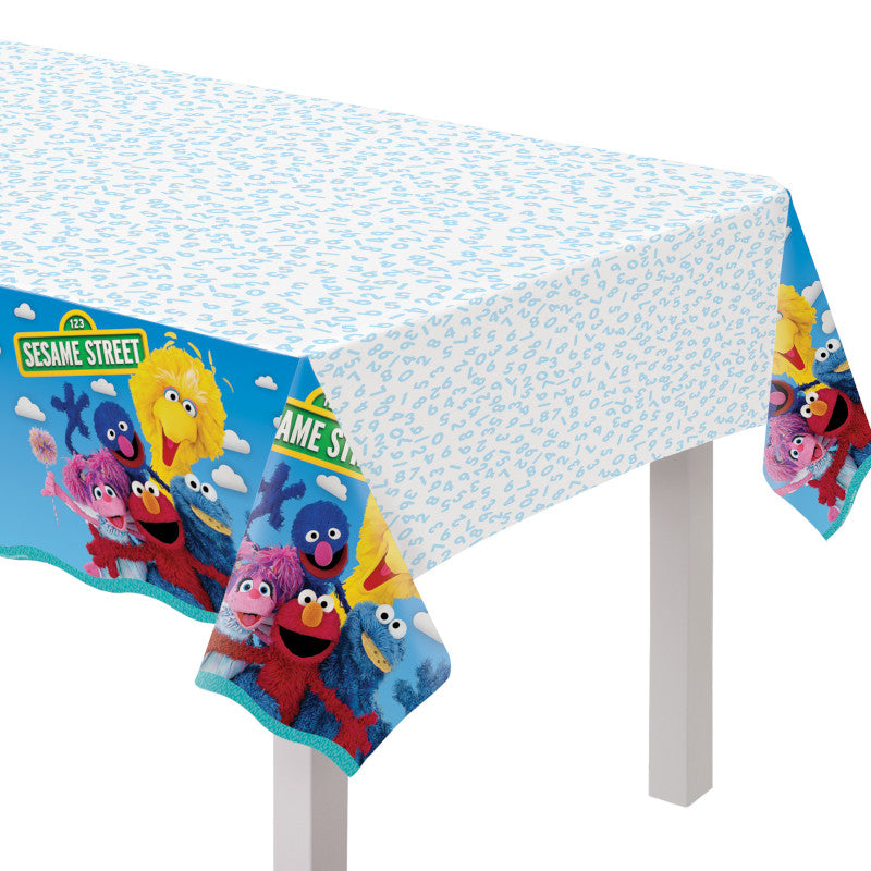 Everyday Sesame Street Plastic Table Cover 54" x 96"