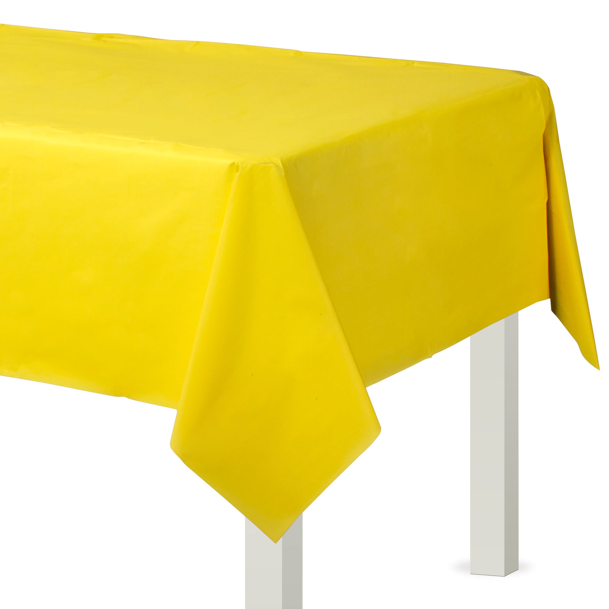 Yellow Flannel Backed Table Cover 54" x 108"