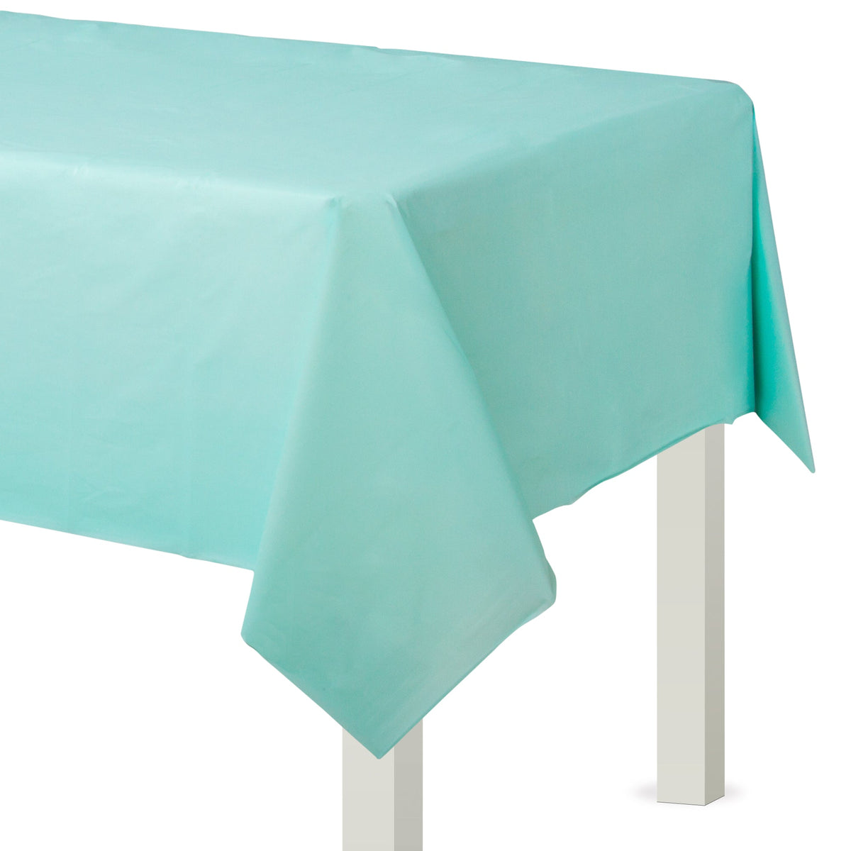 Robin's-Egg Blue Flannel Backed Table Cover 54" x 108"
