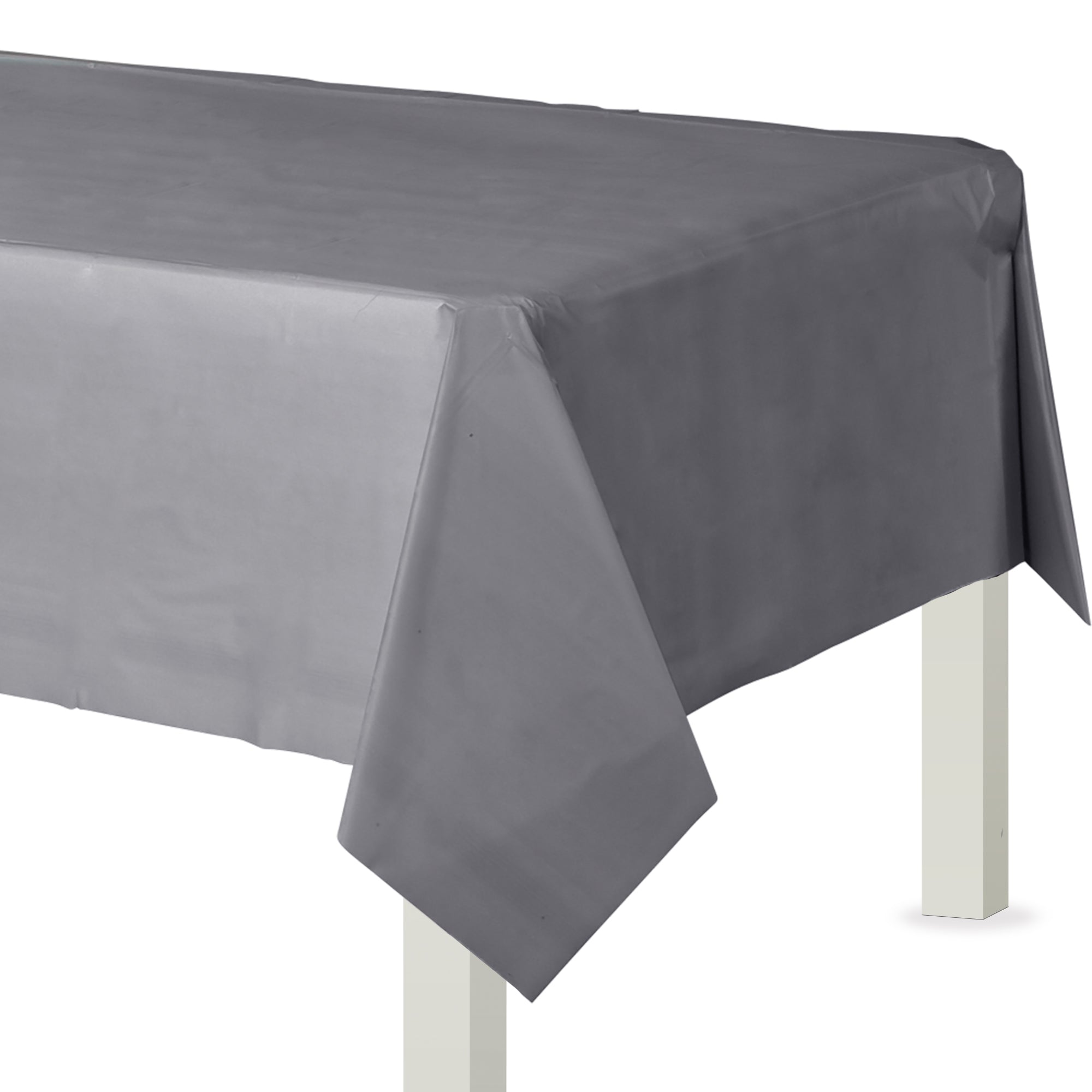 Silver Flannel Backed Table Cover 54" x 108"