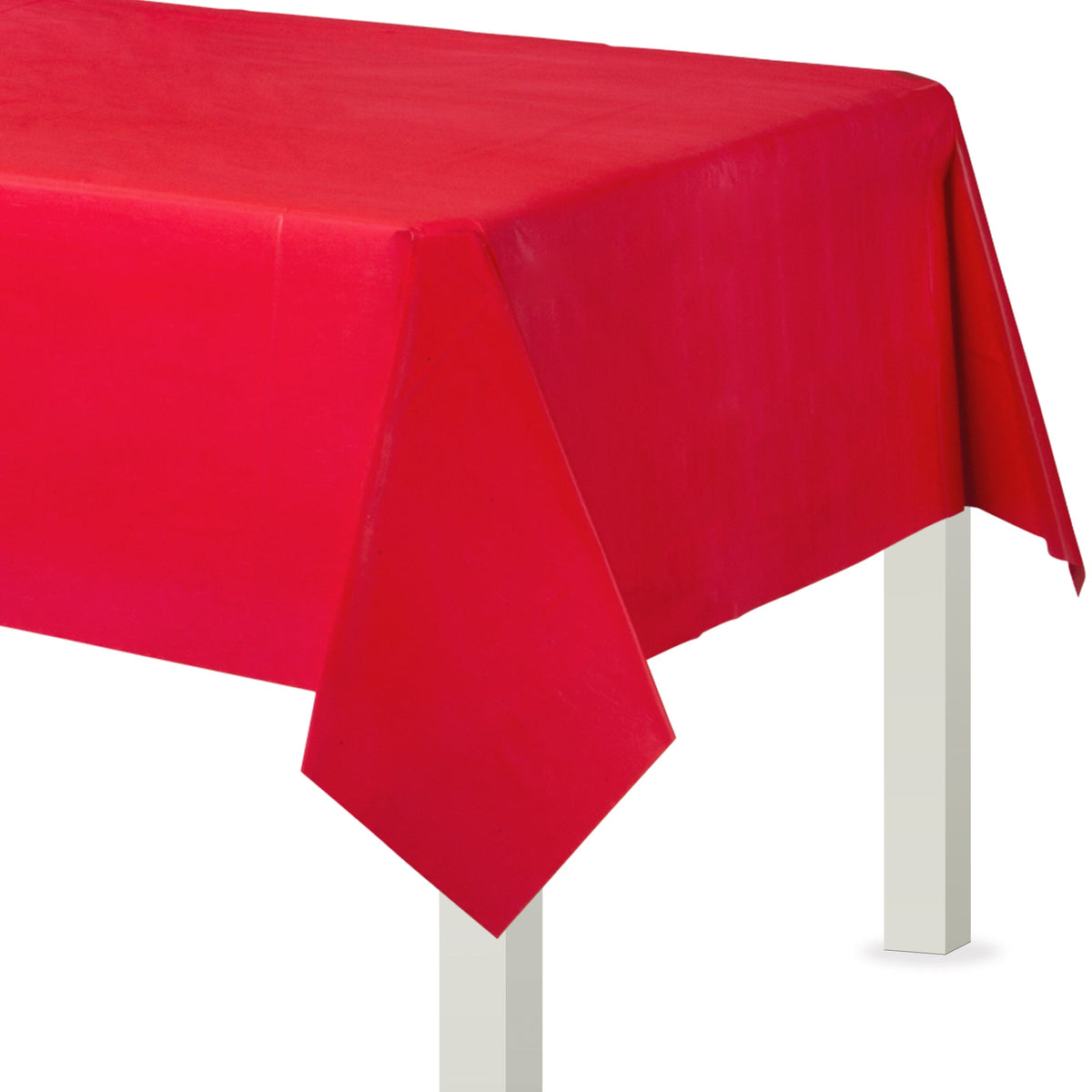 Red Flannel Backed Table Cover 54" x 108"