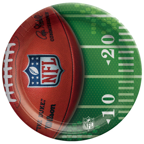 NFL Drive - Silver 10 1/2" Round Plates