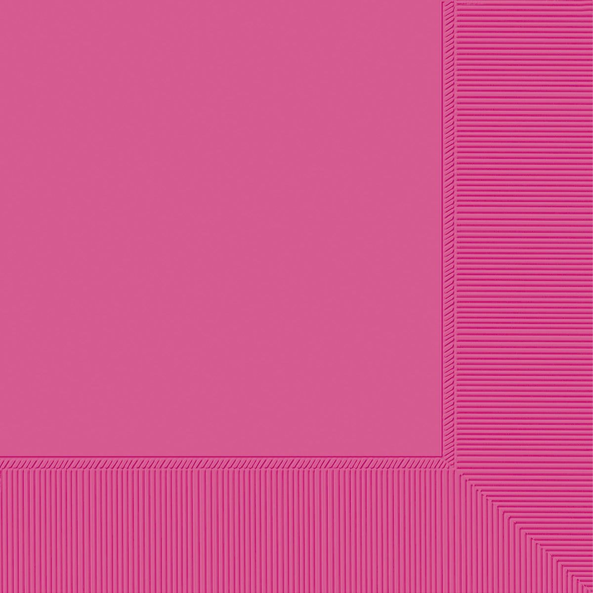 Bright Pink 2-Ply Beverage Napkins, 100 count