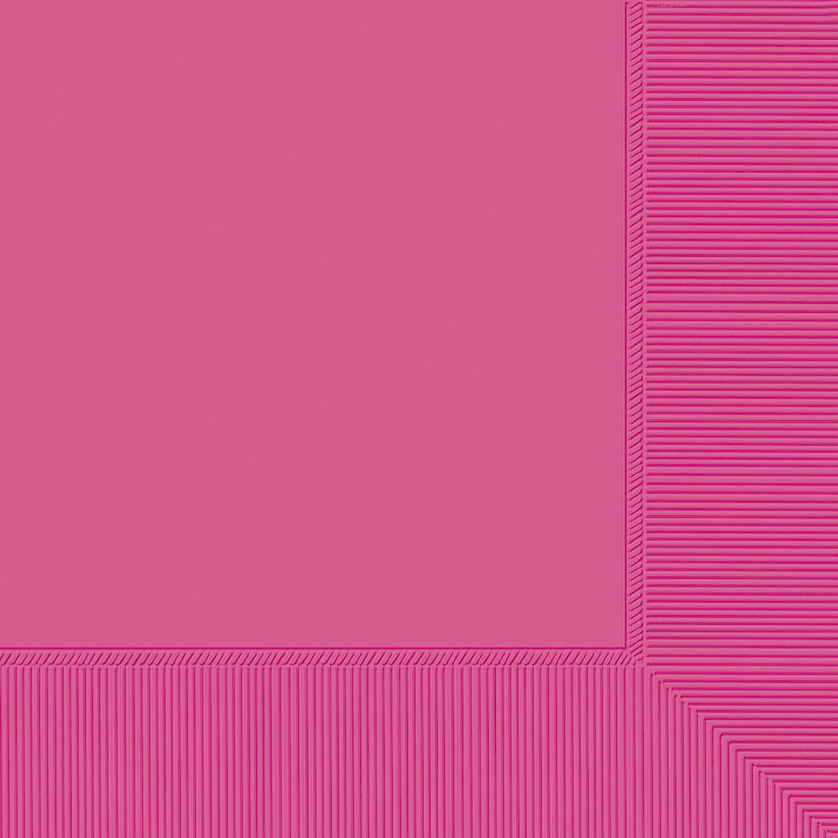 Bright Pink 3-Ply Luncheon Napkins 100 count