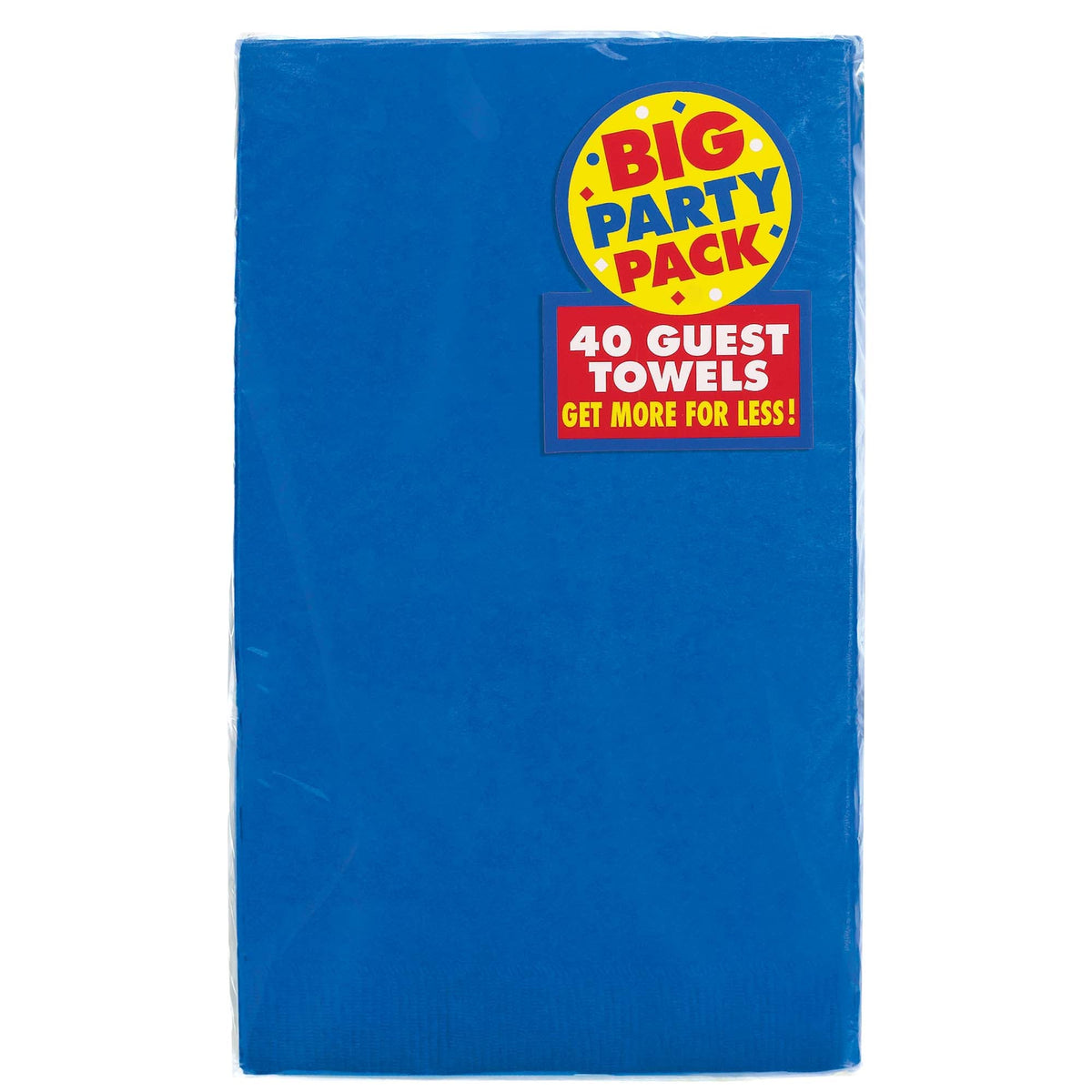 Bright Royal Blue 2-Ply Guest Towels, 40 count
