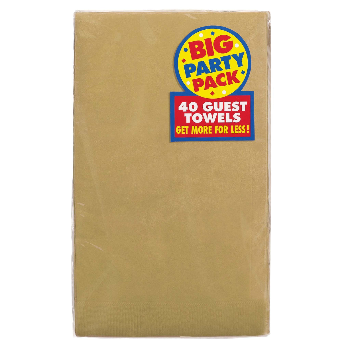 Gold 2-Ply Guest Towels, 40 count