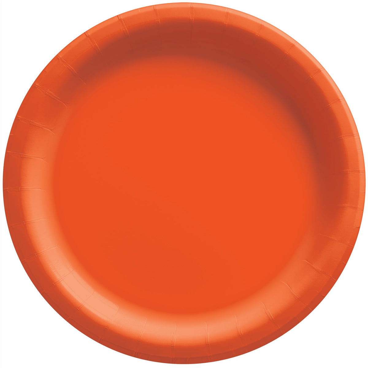 Orange Peel 6 3/4" Round Paper Plates, 50 count