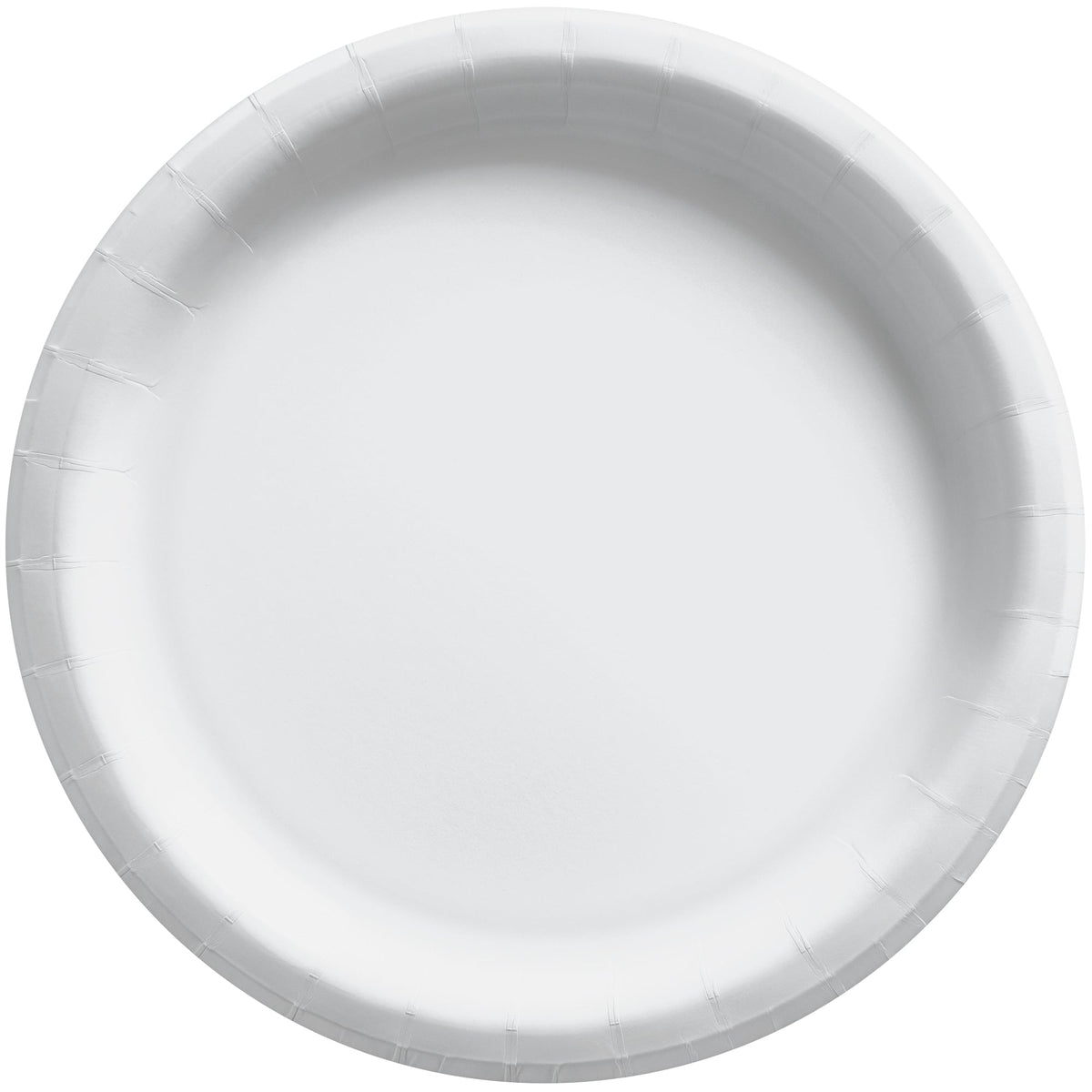 Frosty White 6 3/4" Round Paper Plates, 50 count
