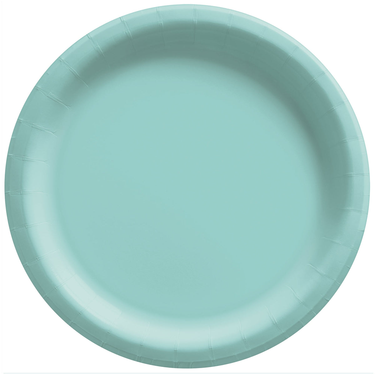 Robin's-Egg Blue 6 3/4" Round Paper Plates, 50 count