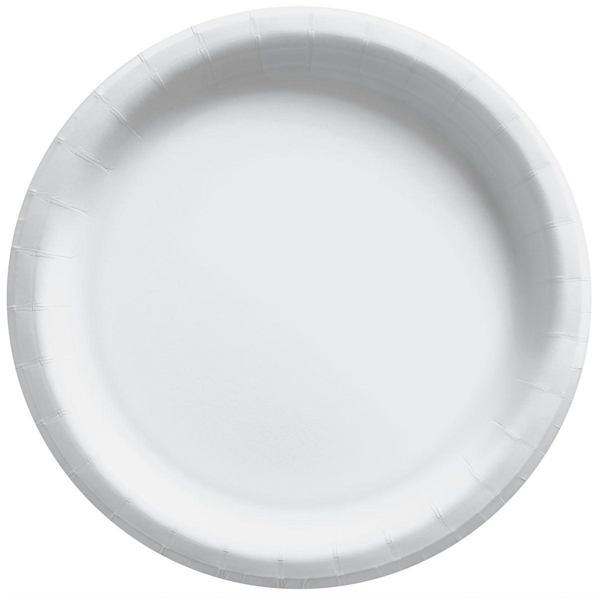 Frosty White 6 3/4" Round Paper Plates, 20 count