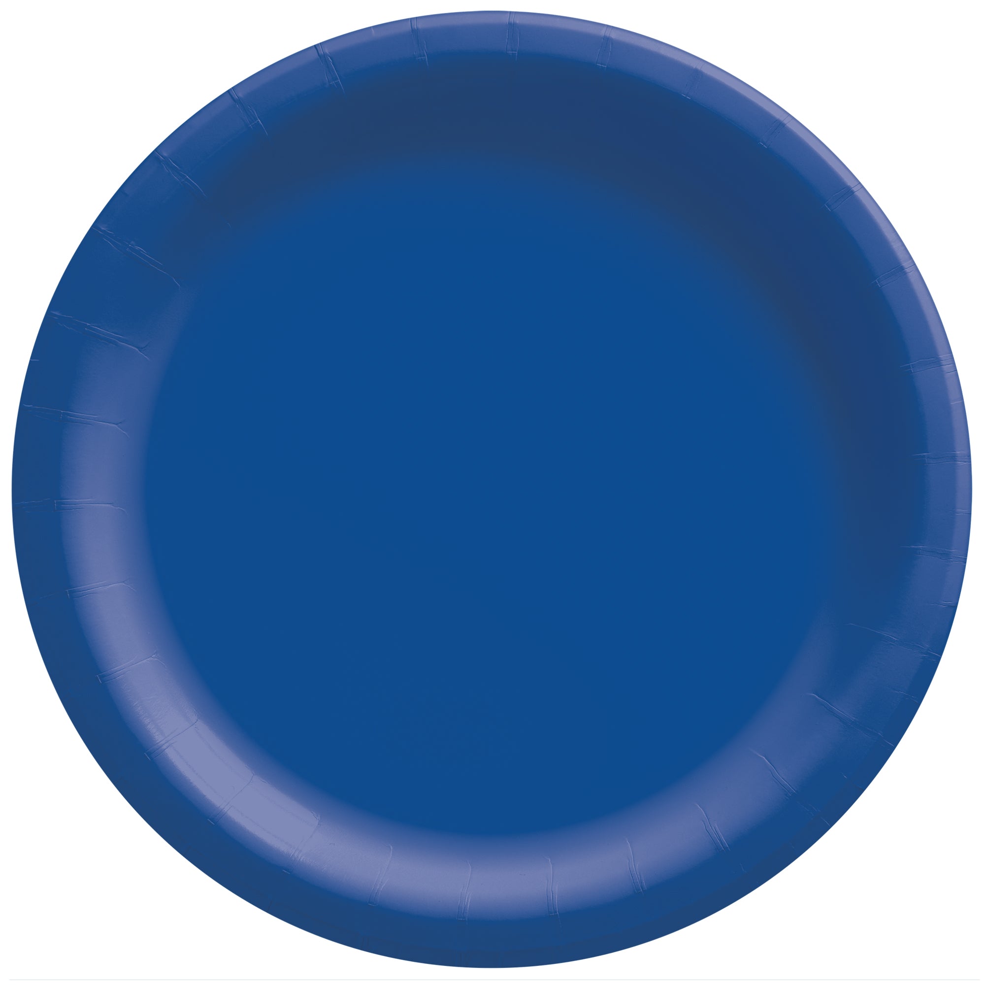 Bright Royal Blue 6 3/4" Round Paper Plates,