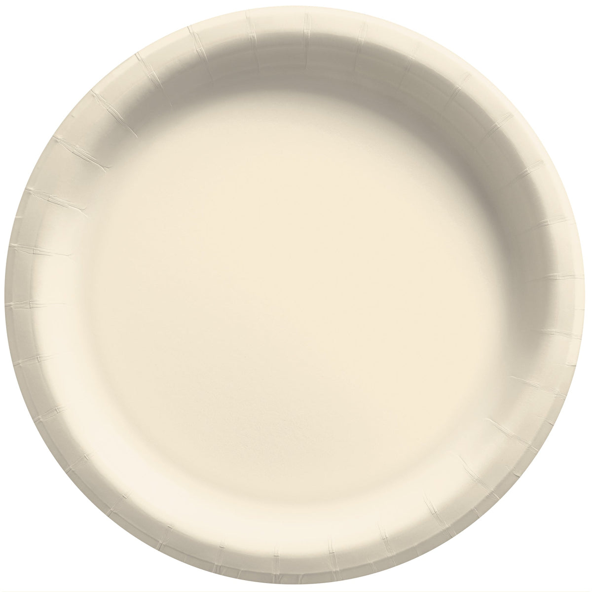 Vanilla Creme 6 3/4" Round Paper Plates, 20 count