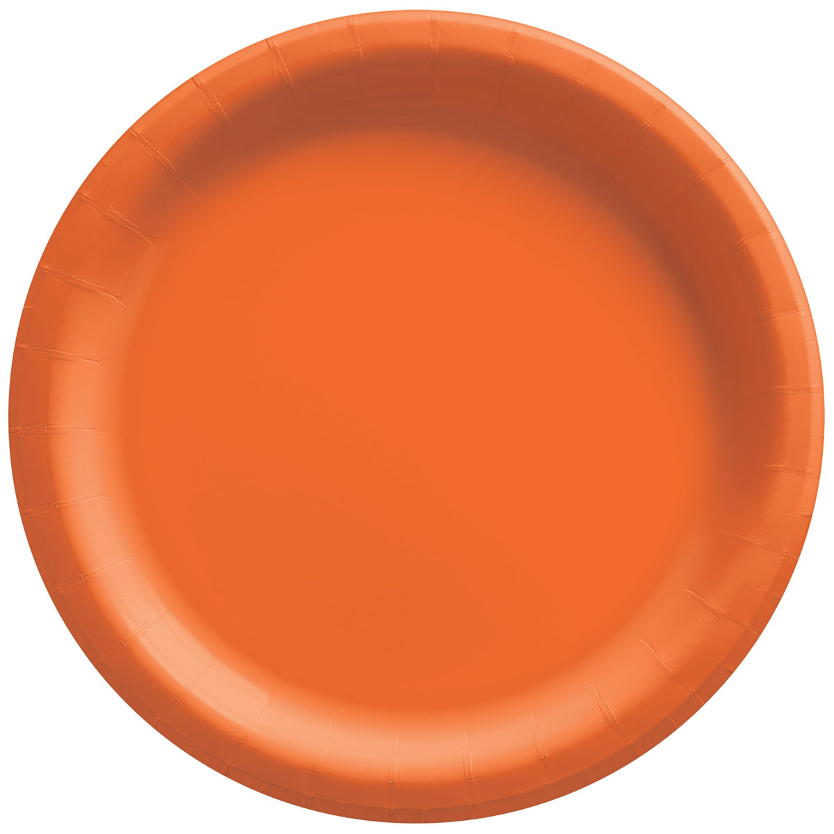 Orange  8 1/2" Round Paper Plates 50 count