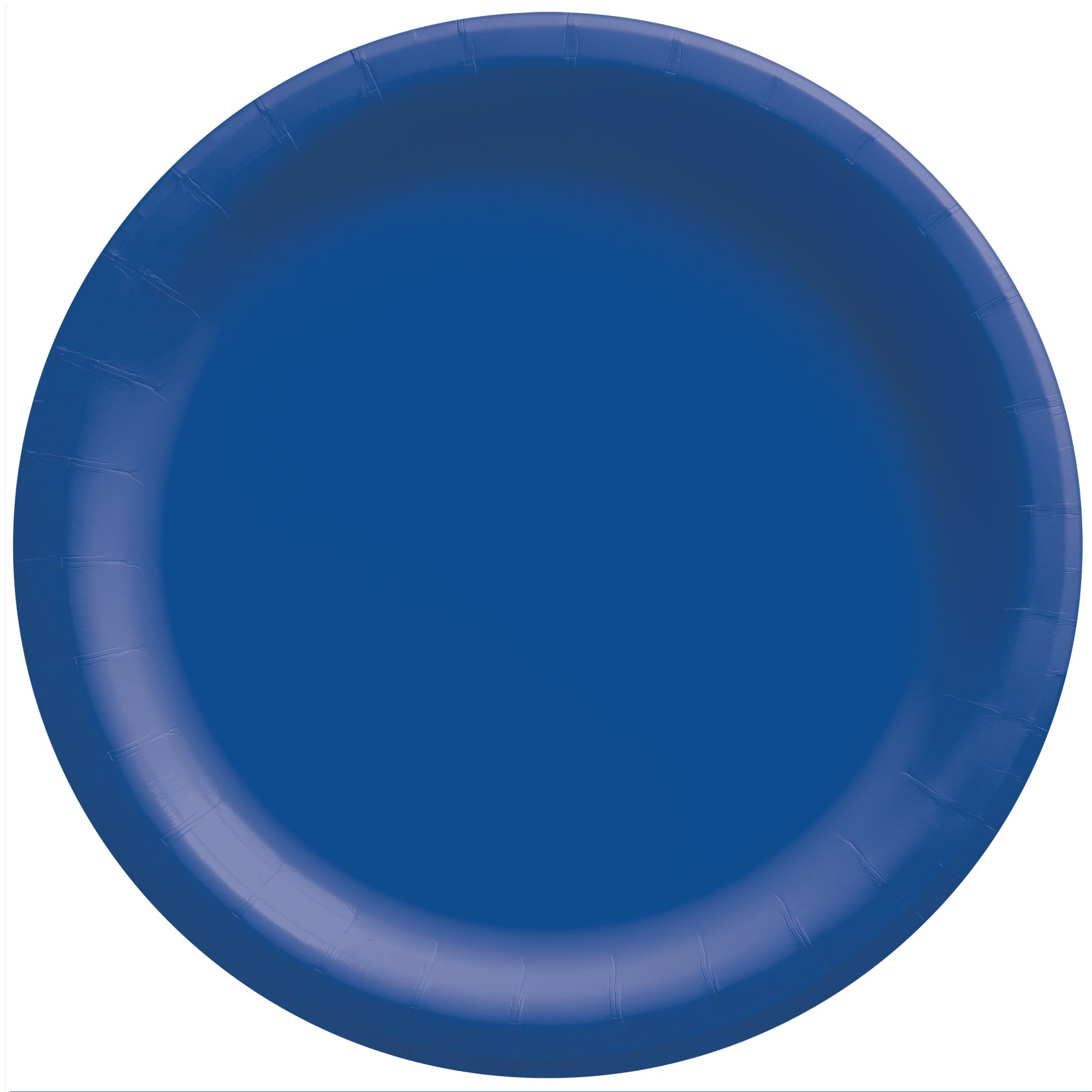 Bright Royal Blue 8 1/2" Round Paper Plates 50 count