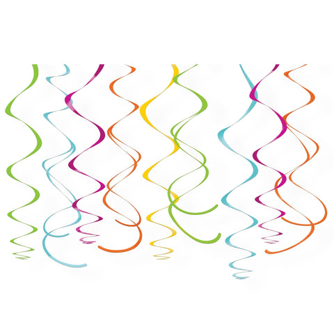 Multicolored Plastic Swirl Decoration