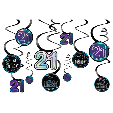 Finally 21 Spiral Decoration Package of 12