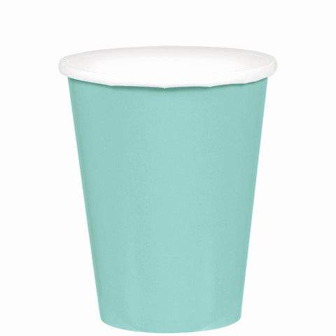 Robin's Egg Blue 9 oz. Paper Cups, 20 count