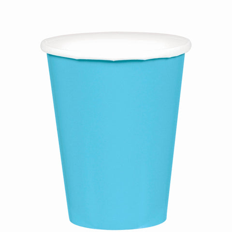 Caribbean Blue 9 oz. Paper Cups, 20 count