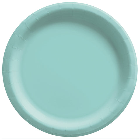 Robin's Egg Blue 10" Round Paper Plates, 20 count