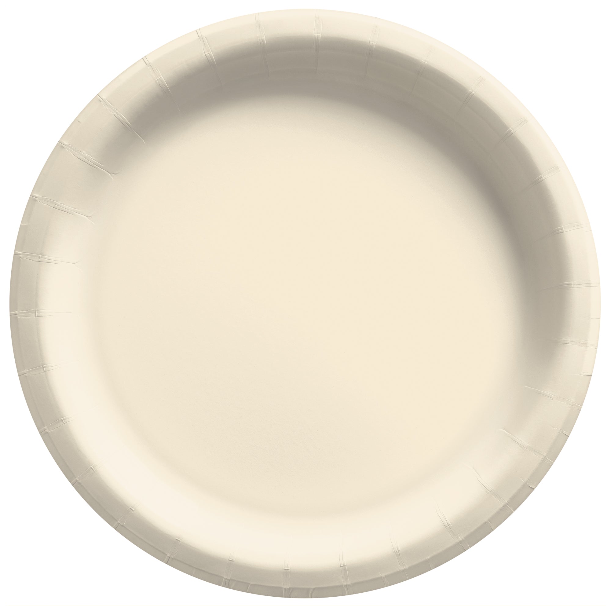 Vanilla Creme 10" Round Paper Plates, 20 count