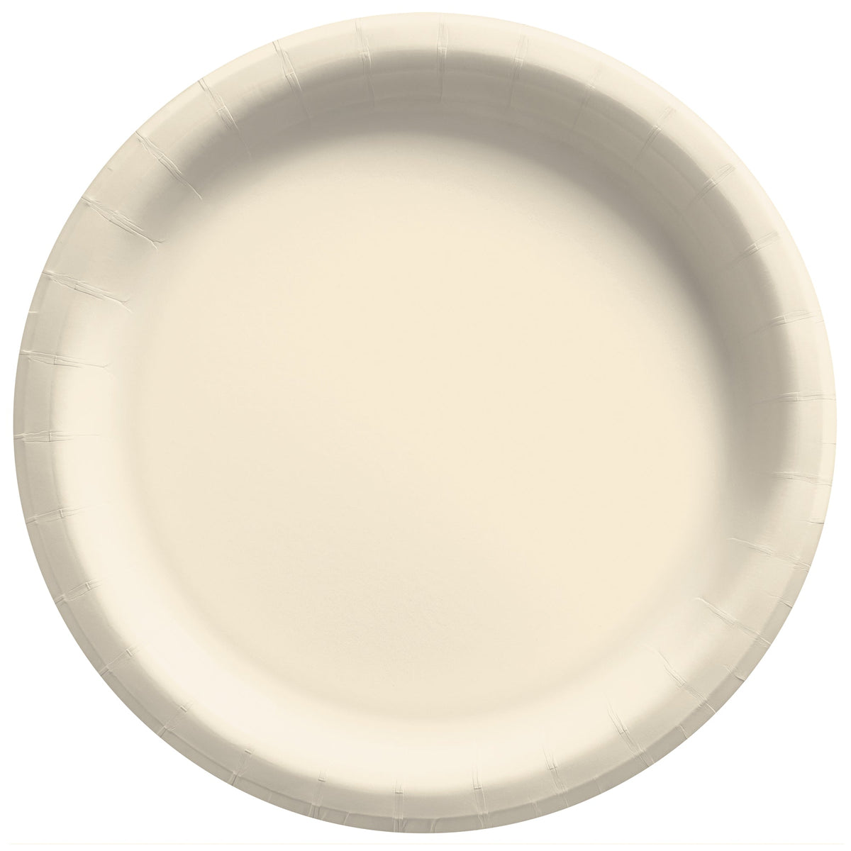 Vanilla Creme 10" Round Paper Plates, 20 count