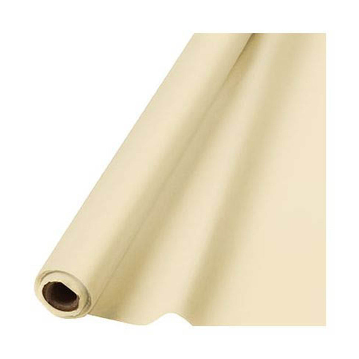 Vanilla Creme 40" x 100' Plastic Table Roll