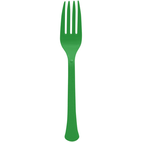 Festive Green 50 Count Heavyweight Forks